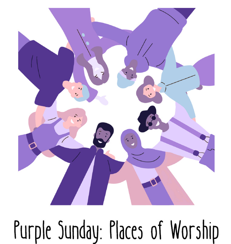Purple Sunday graphic